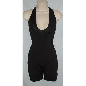 NEW NWT Black Sz Small Stretchy Open Back Sleeveless 1 Pc Outfit SHESEEWORLD